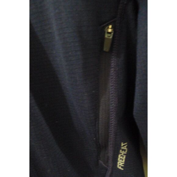 Eddie Bauer First Ascent Men's High Route Grid Fleece Full Zip Navy/Orange M - Picture 3 of 7